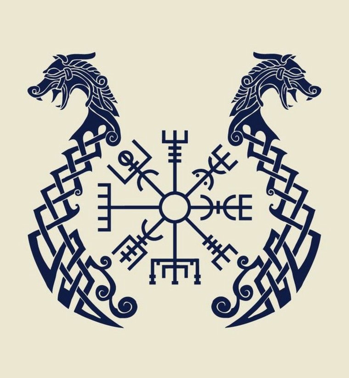 Tatouage symbole force symbole islandais cool tattoo