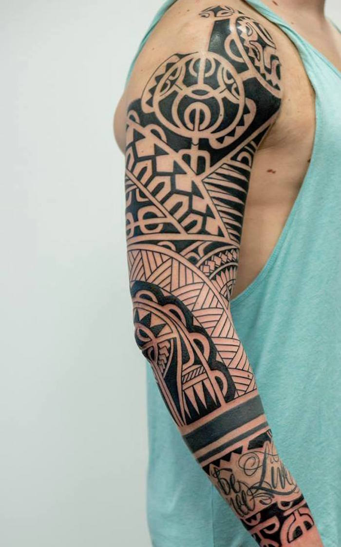 tattoo tribal bras salamandre tatouage manche entiere