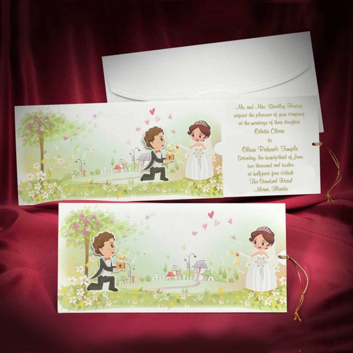 amour-illustration-mariage-idée-dessin-pour-un-mariage-originale-idée-faire-part Original faire part mariage couple qui devient ensemble invitation mariage originale amour