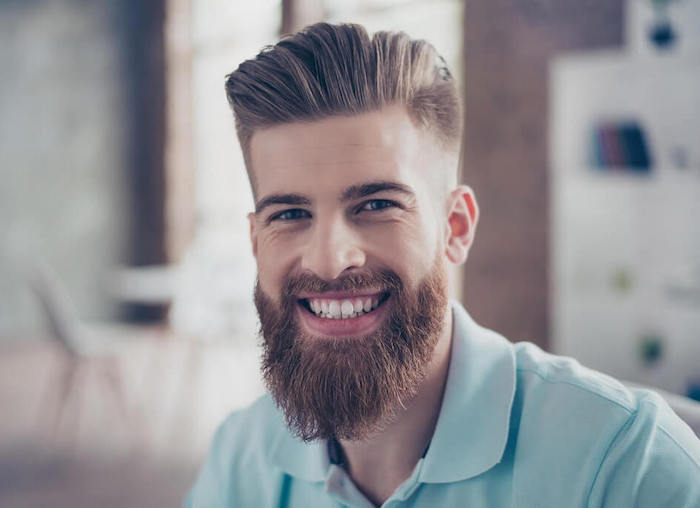 comment tailler une barbe longue style hipster coiffure banane quiff pompadour