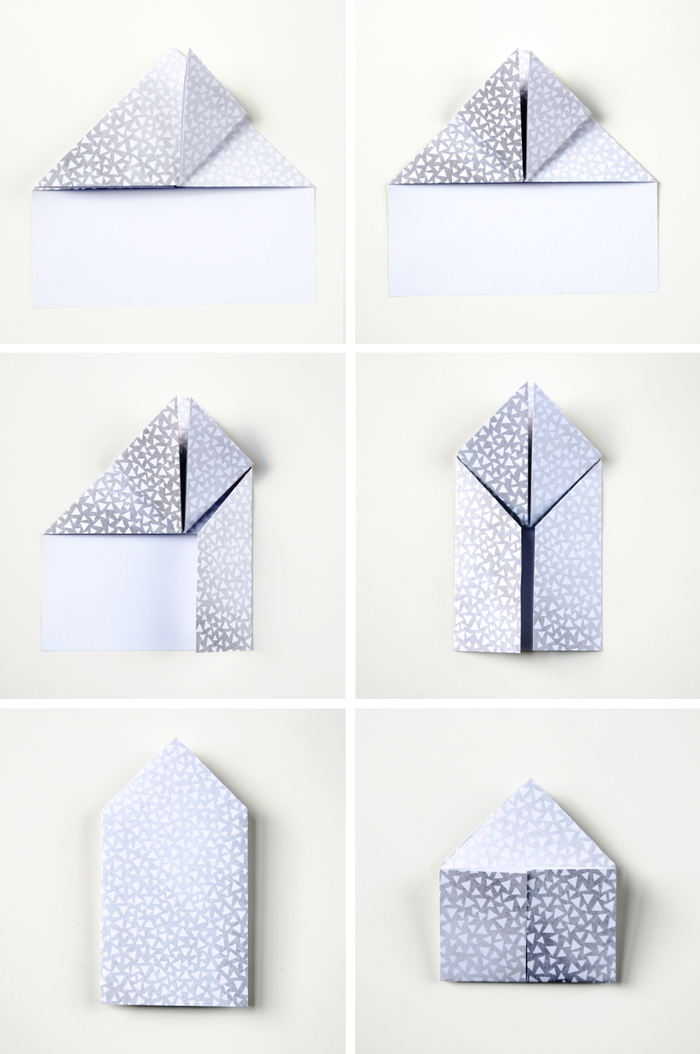 des mini-boîtes en papier imprimé argenté, en forme de coeurs origami, les étapes de pliage papier pour réaliser des coeurs en origami