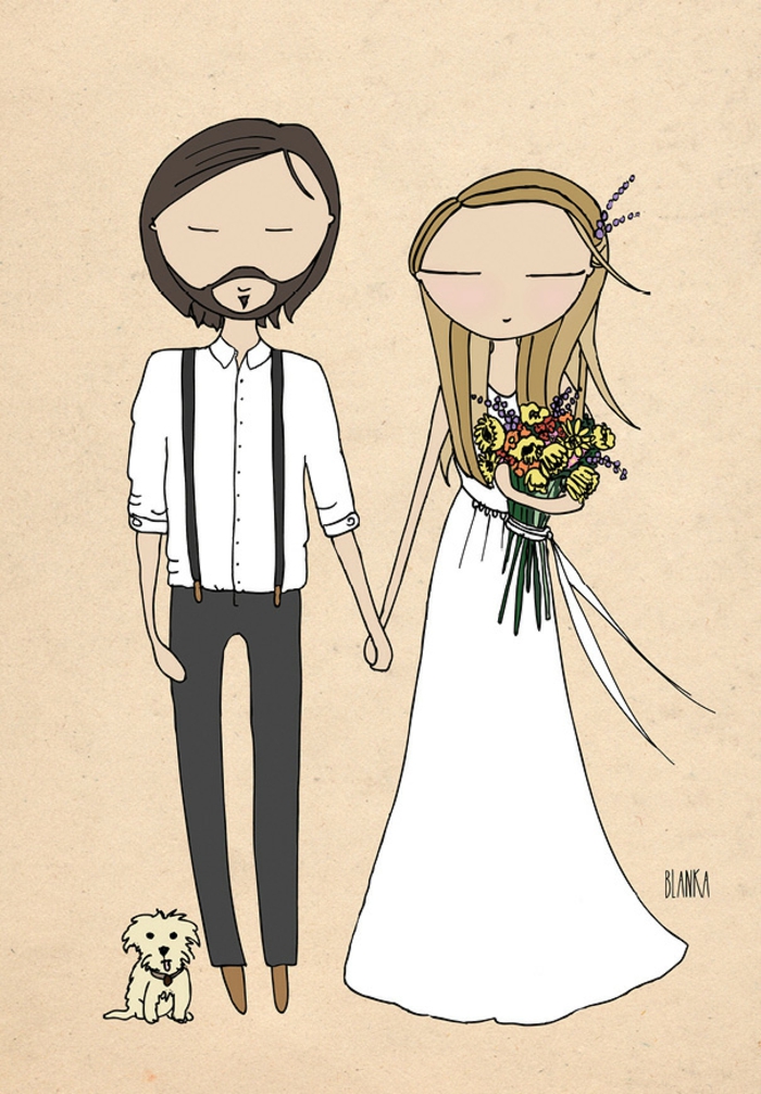 Petites images à imprimer dessin mariage religieux idée
