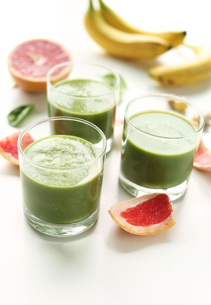 smoothie vert vitaminé à la pamplemousse, banane et épinards, qu est ce qu un smoothie vert détox