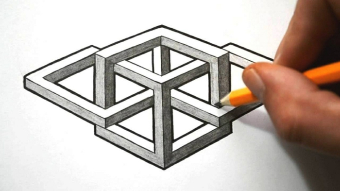 Règle dessin forme géométrique image de dessin joli optique illusion