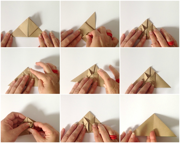 comment créer un mobile déco de lapins en origami faciles à réalise, tuto pliage de papier pour réalise une jolie déco d'intérieur