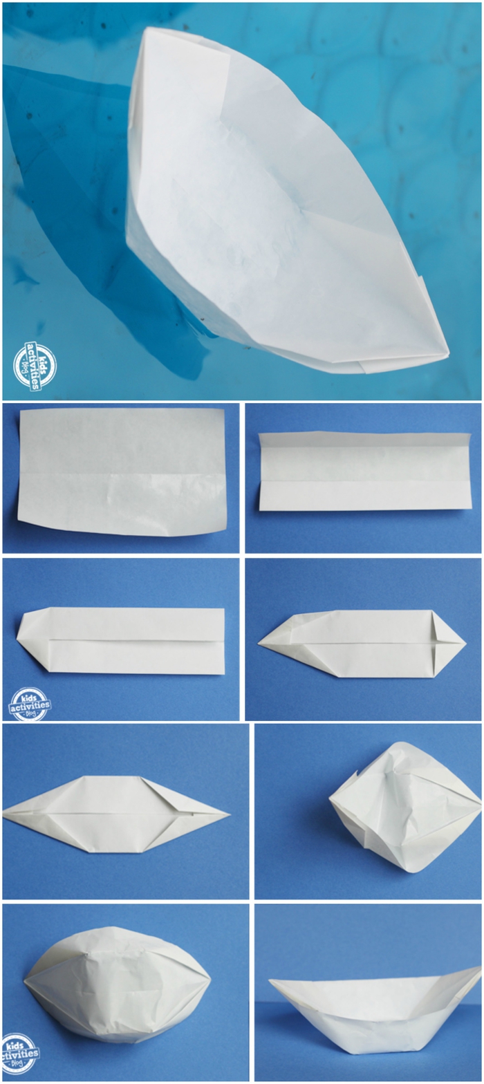 comment faire un bateau en papier facile avec une simple feuille de papier, barque origami que vous pouvez utiliser comme de petits bols 