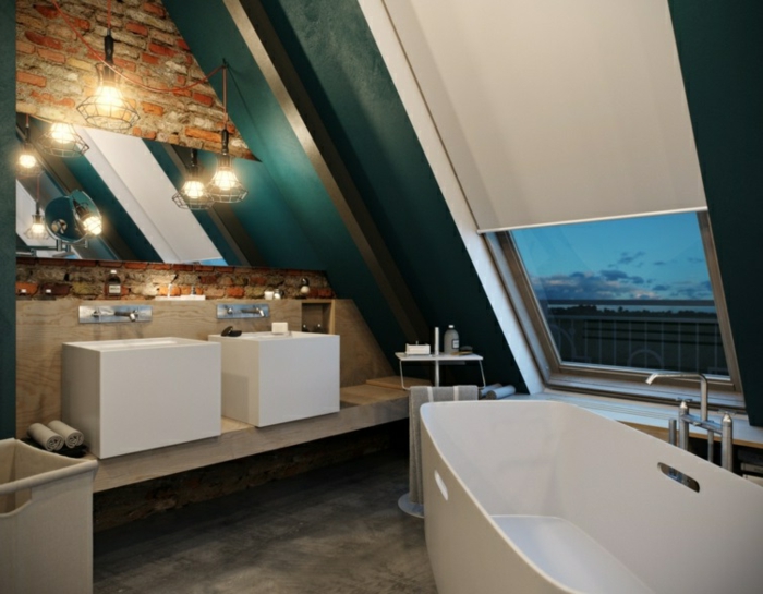 Salle De Bain Mansardee