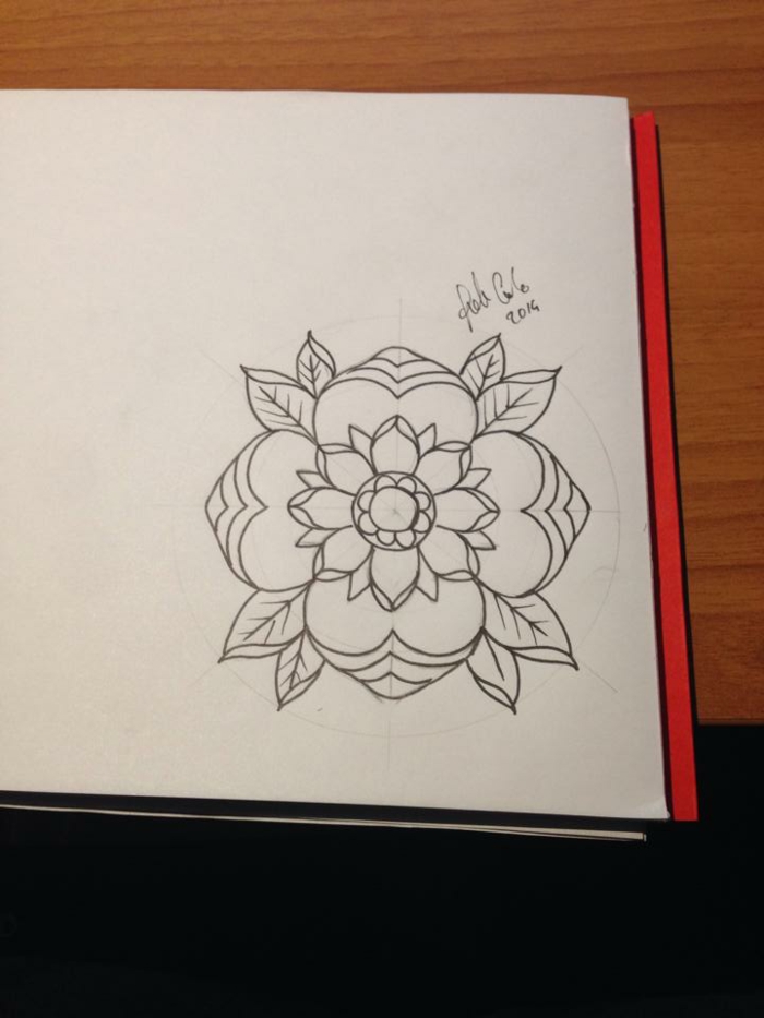 Quel dessin géométrique facile réaliser aujourd hui fleur mandala