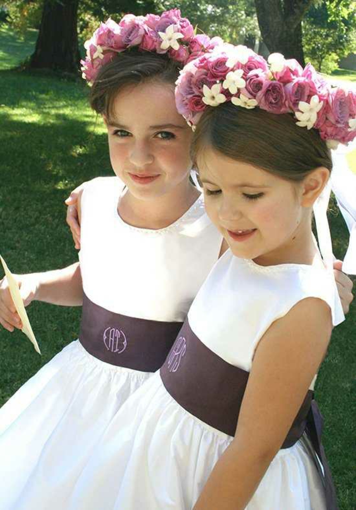 Robe ceremonie fille robe petite fille d honneur ceremonie robe pour filles