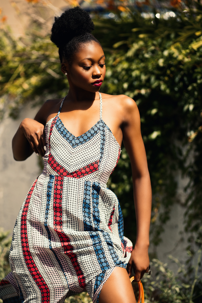 Adorable tenue africaine femme chic robe en pagne africain chic robe d'été 