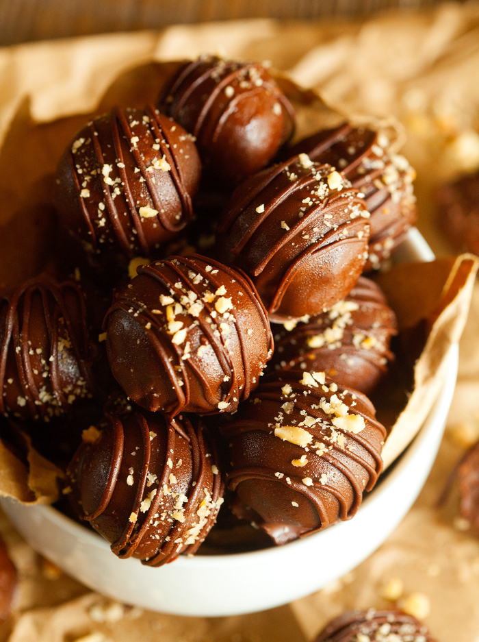 recette nutella facile et originale de truffes au chocolat de noël, recette d'enrobage au nutella