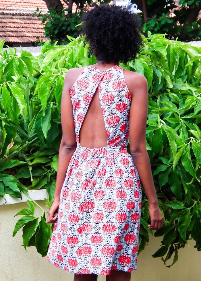 Fantastique robe modele robe africaine chic tenue africaine femme dos nu