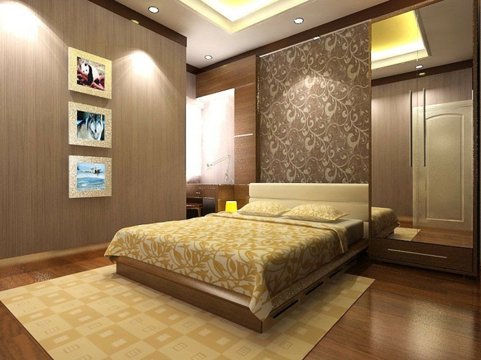découvrir la meilleure couleur chambre adulte pour sa feng shui chambre, tapis et couverture de lit beige