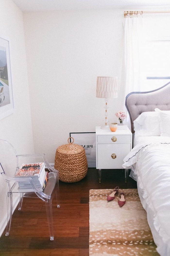 Decoration chambre à coucher adulte moderne déco simple idée parfait en blanc chambre à coucher féminine