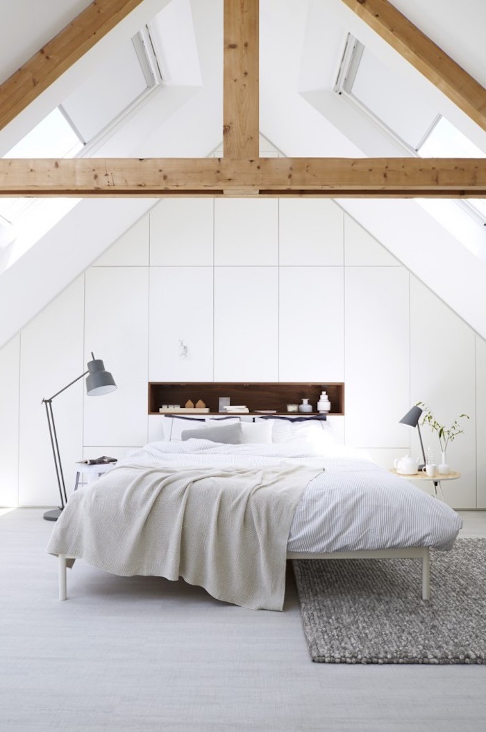 Lit moderne pas cher chambre complete pas cher moderne décoration cosy scandinave tout en blanc