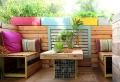 Meubles de jardin en palettes – des idées pour des modèles fonctionnels