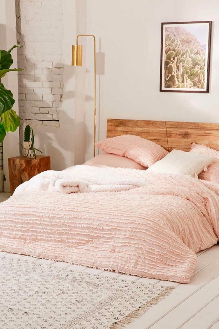 Meuble pour chambre le meuble chambre adulte scandinave simplicité moderne it ligne rose claire bois