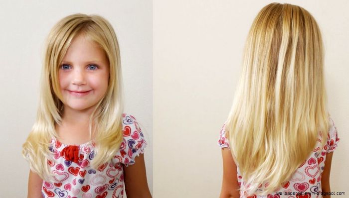 Coupe enfant fille coiffure petite fille mariage coupe carre enfant cheveux longs blonds idée coiffure