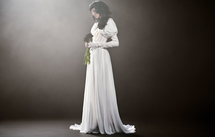 Les plus belle robe de mariée robe de mariée champagne style boheme chic moderne manche extreme grosse