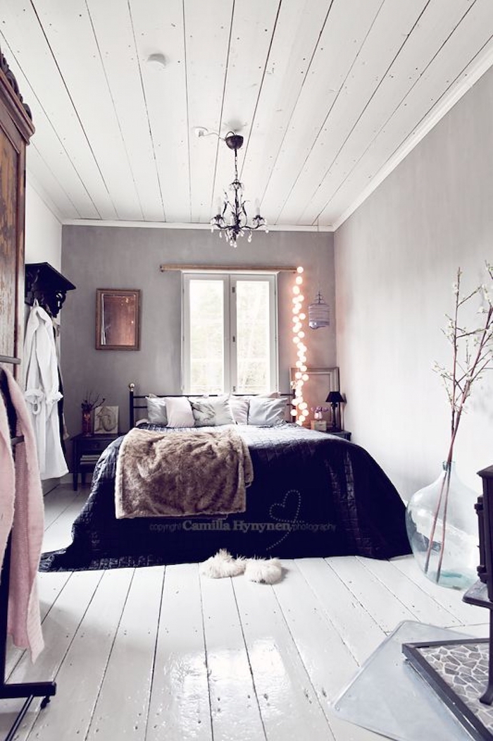 Appartement deco décoration d intérieur salon et salle de sejour cool idee chambre à coucher scandinave déco guirlande lumineuse