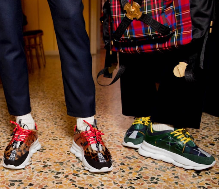 photo modele sneakers homme 2018 versace chain reaction avec 2 chainz luxe