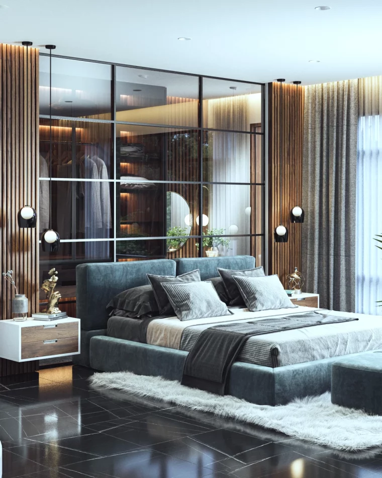 chambre adulte tendance 2024 style industriel