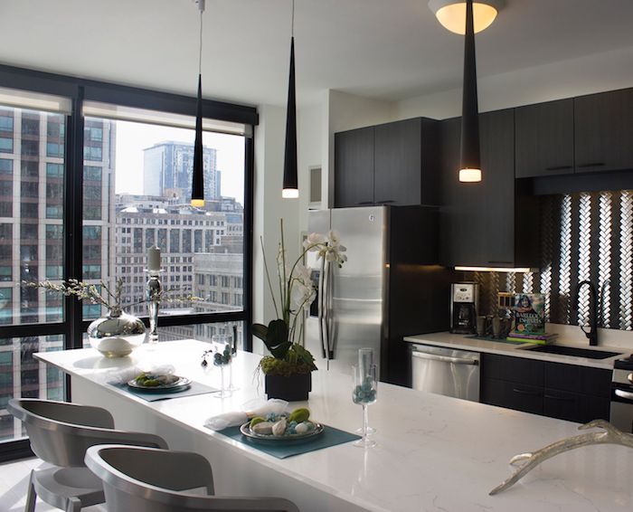 Appartement deco idée déco appartement aménagement studio 30m2 appartement moderne new yorkais cuisine et salon