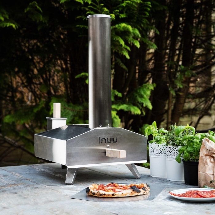 surprise pour un amateur de barbecue et cuisine, modèle de mini machine à pizza portable d'acier inoxydable