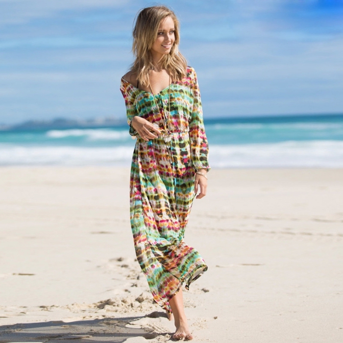 100 modèles de robe de plage longue pour habiller son corps dans l’esprit estival