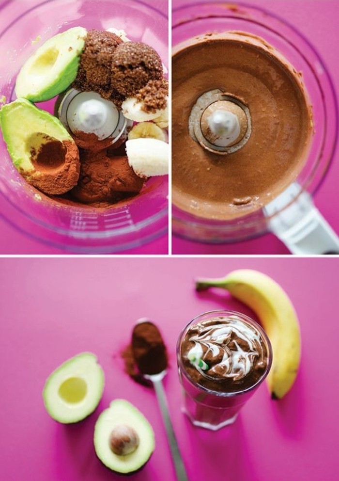 Comment faire une boisson detox maison chocolaté detox smoothie cacao banane et avocat minceur recette simple et rapide
