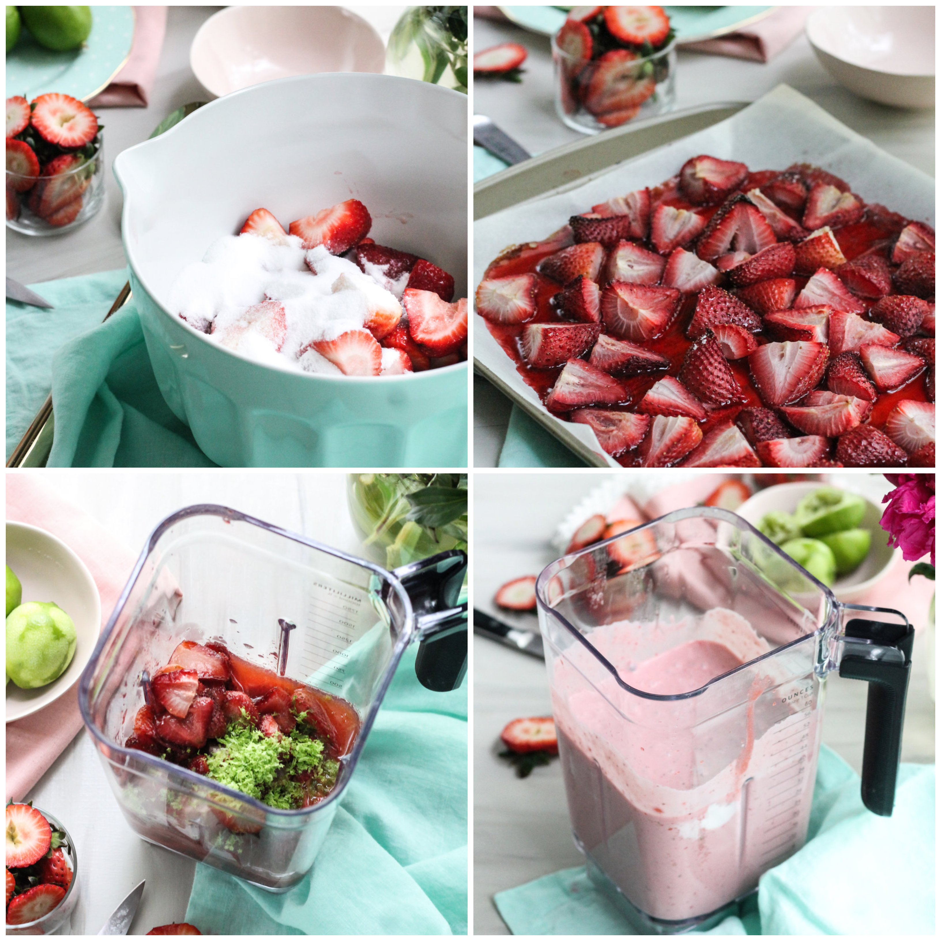Glace maison sans sorbetière glace sans sorbetiere recette simple et rapideglace aux fraises et lime