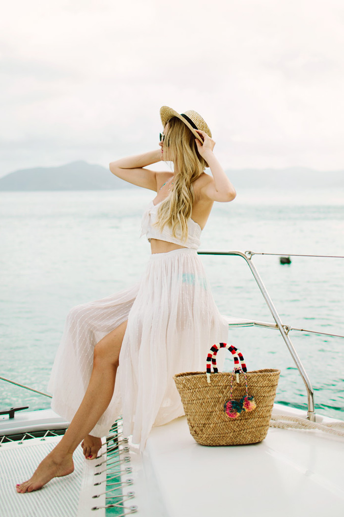 Vêtements tendance 2018 robe longue blanche robe longue hippie chic vacances été yacht tenue deux pièces robe transparante