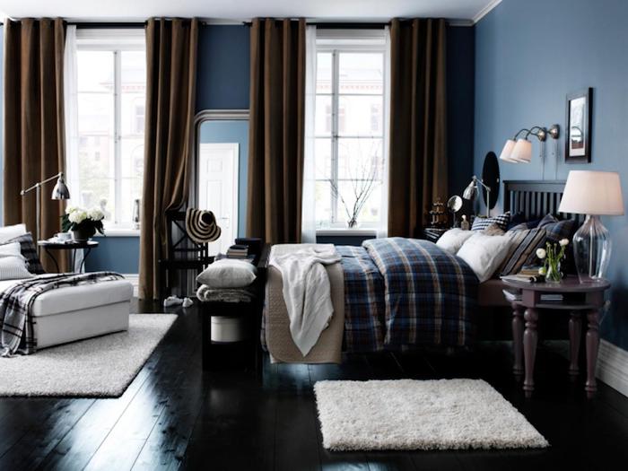 Idée couleur chambre couleur peinture chambre à coucher adulte couleur dormir cosy fonctionnelle déco