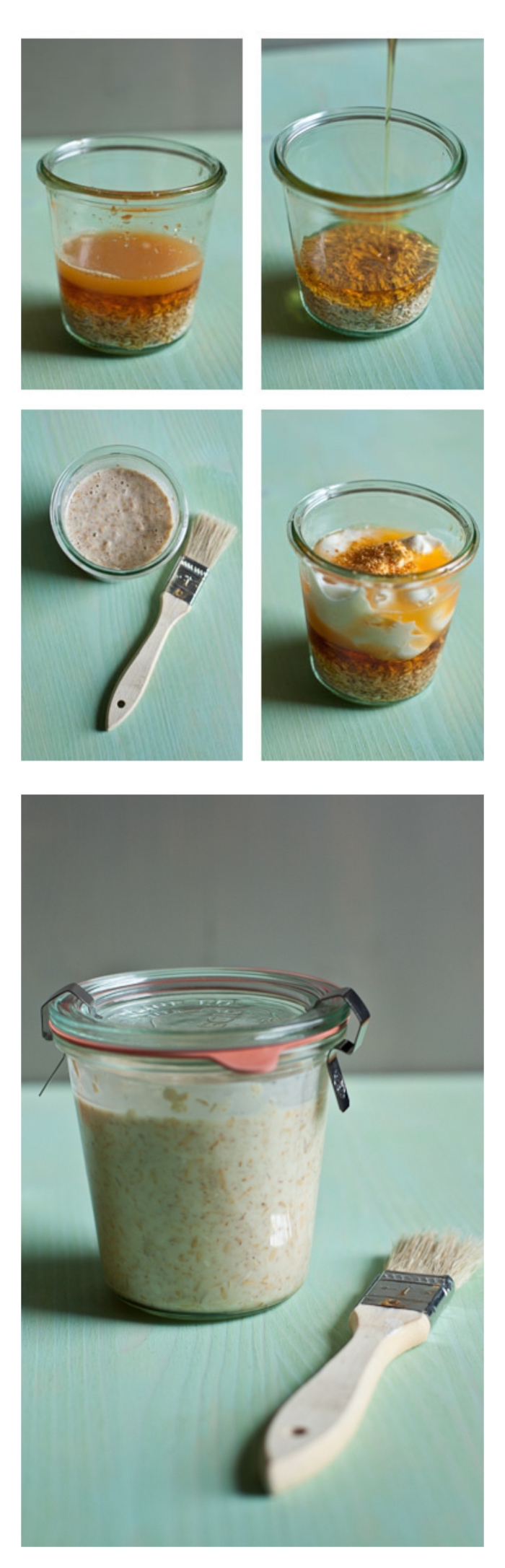recette facile de masque hydratant maison à l'orange, flocons d'avoine, yaourt et miel qui agit aussi comme un exfoliant doux