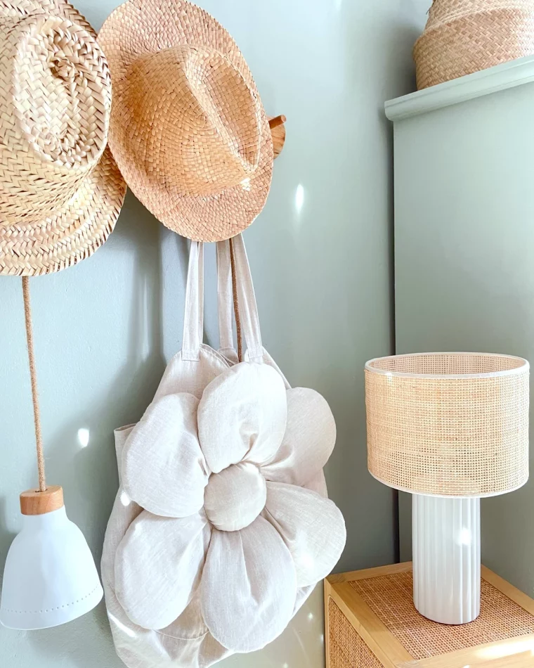 decoration blancs pour une chambre lampes chapeaux