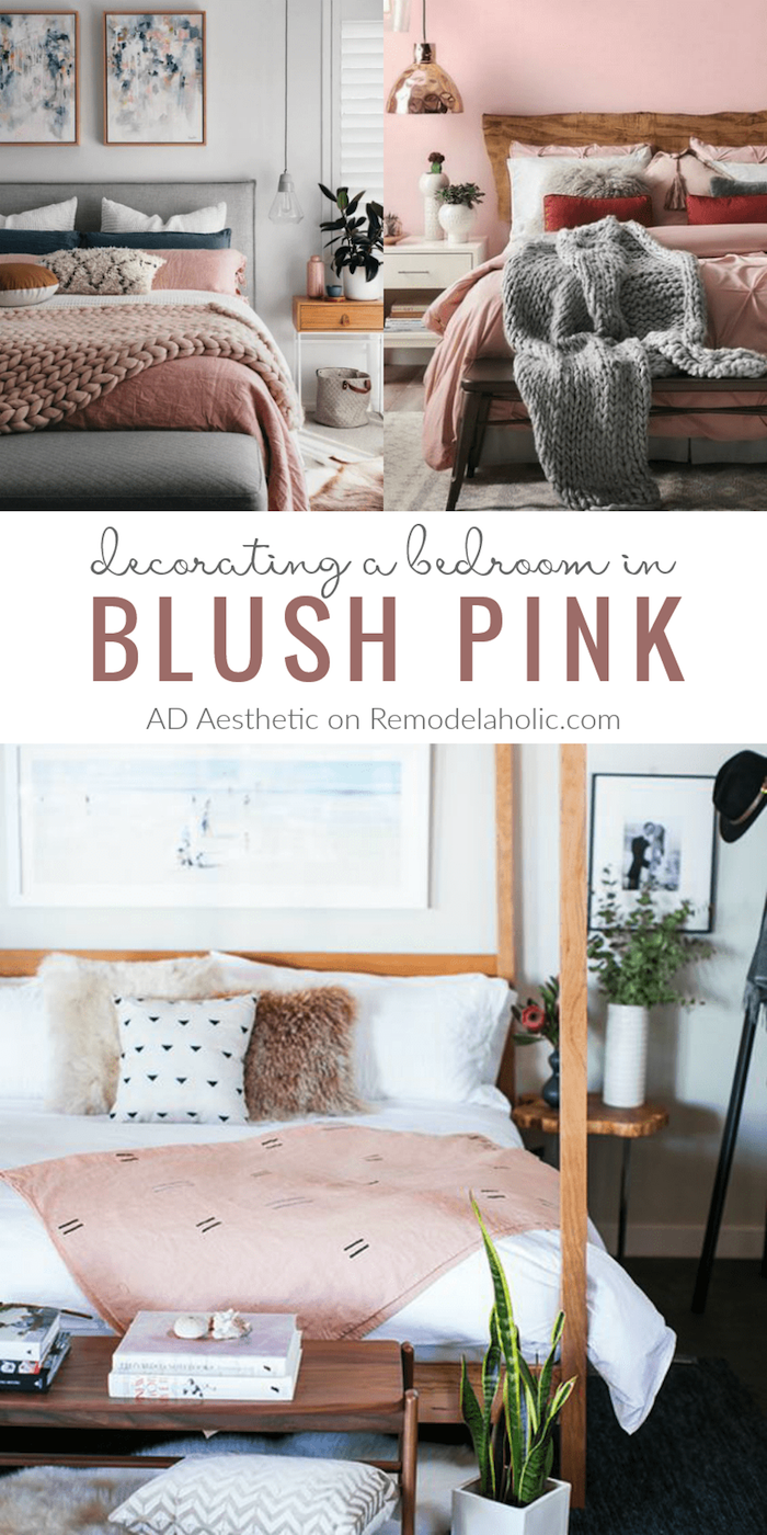 Chambre rose et blanc rose poudree les nouvelles tendances decor moderne blush pink idée déco
