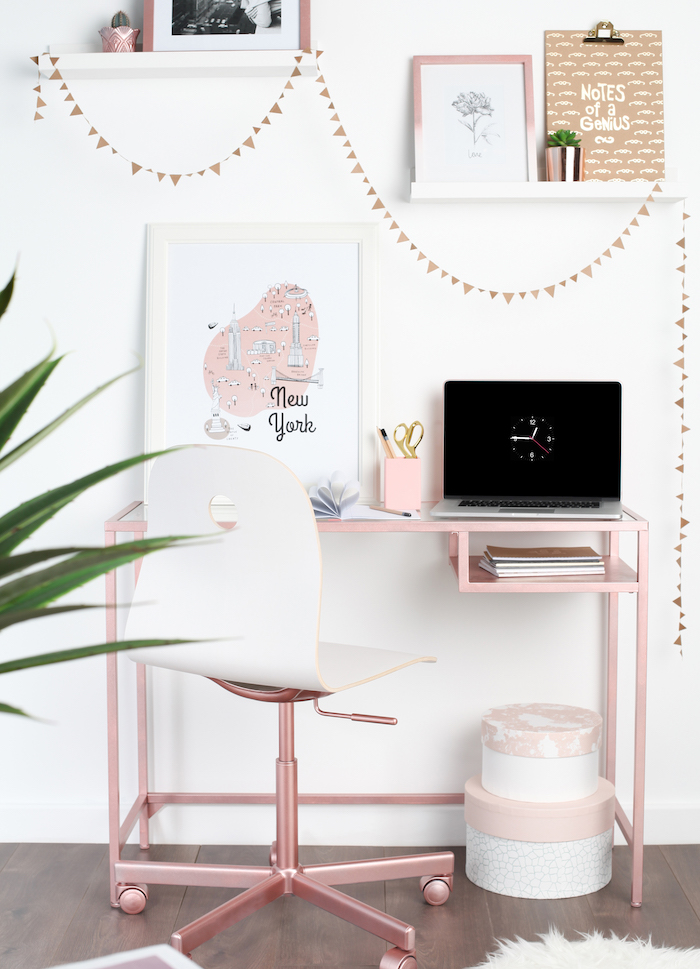 Chambre rose et gris quelle couleur associer au rose poudre intérieur déco bureau simple
