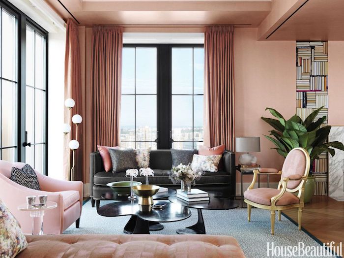 Magnifique salon vieux rose couleur chambre rose et blanc deco gris et rose ma chambre luxueuse 
