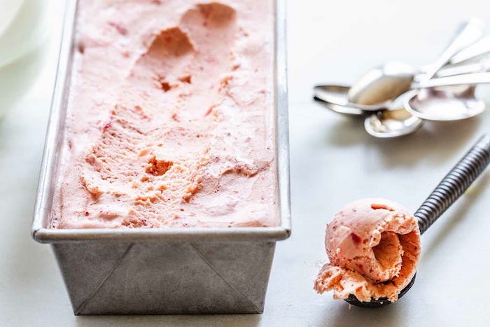 Glace a la fraise recette glace maison glace fraise sans sorbetière diy idee simple