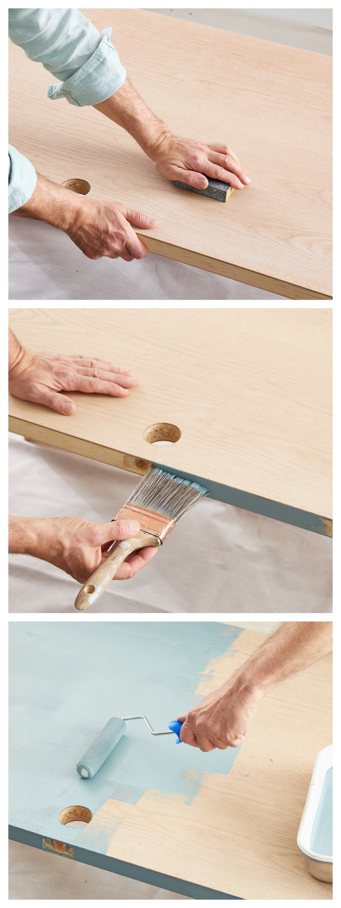les astuces pratiques pour peindre une porte en bois plate en trois étapes faciles, tuto ponçage et pose de la peinture