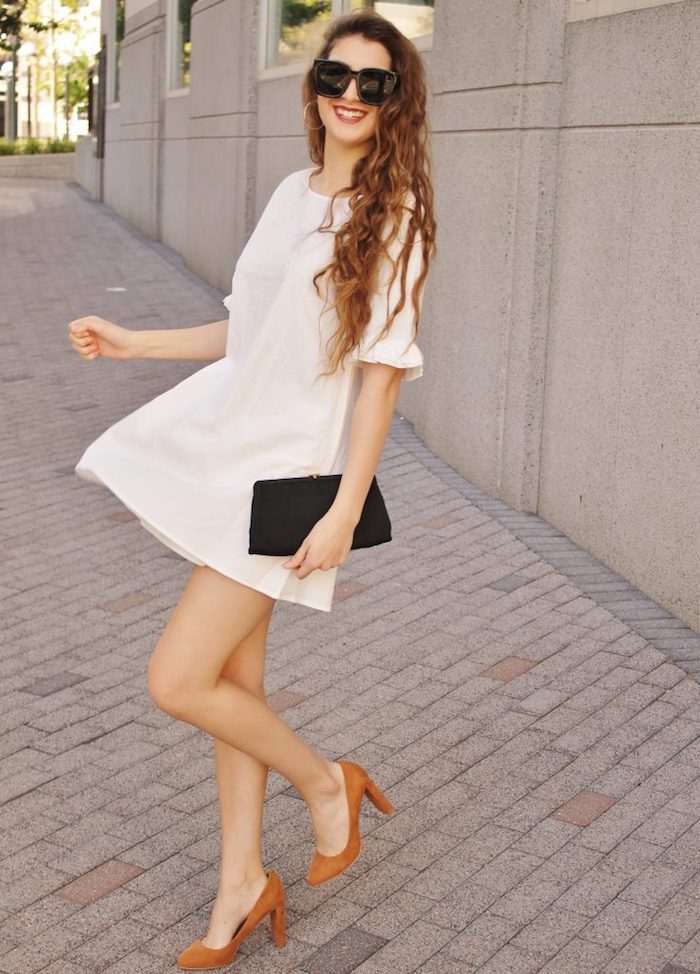 La robe courte blanche ete femme robe légère été cool tenue à choisir pour l été chaud