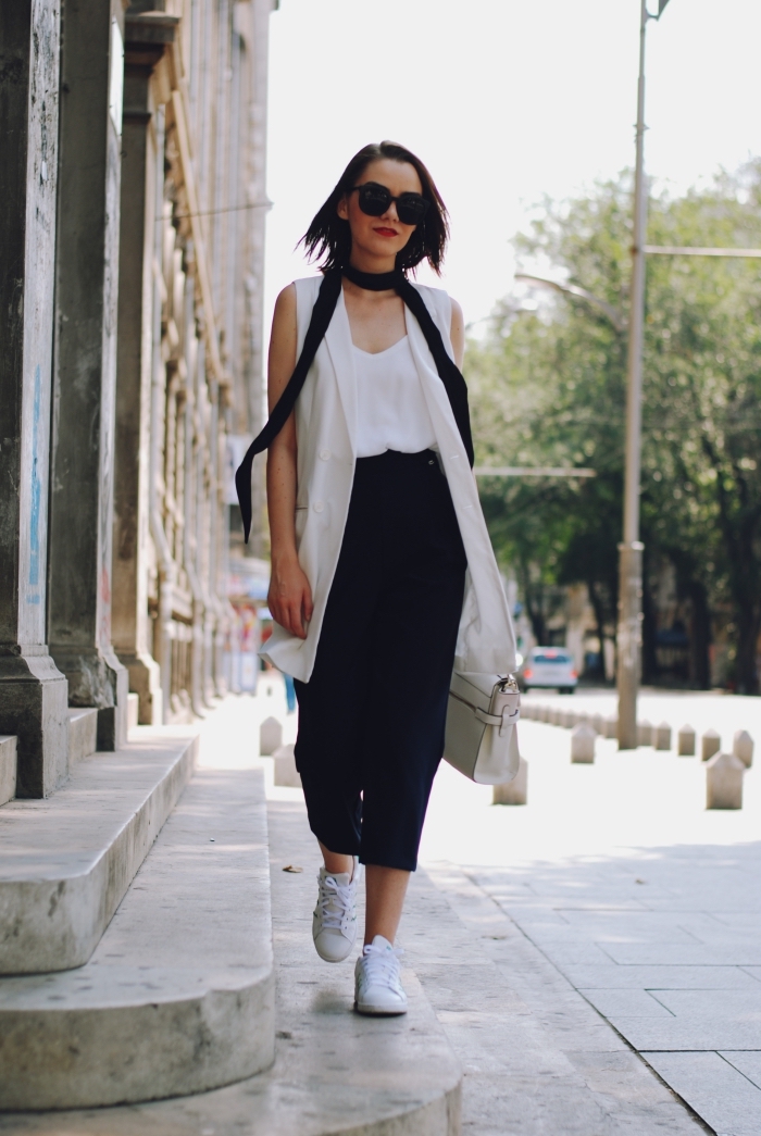 Guess Culotte noir style mode des rues Mode Pantalons Culottes 