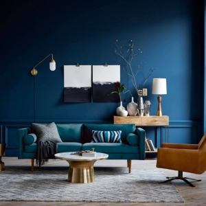 Déco salon bleu pour une ambiance élégante et sereine