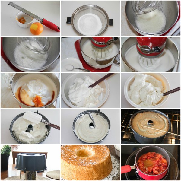 Étape par étape photo de préparation gâteau éponge, gateau leger aux fraises, recette gateau noix de coco, faire un gâteau léger soi-même