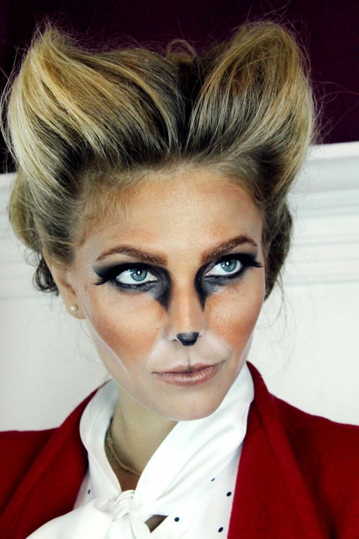 idée de maquillage animalier original de femme biche inspiré du célèbre filtre snapchat