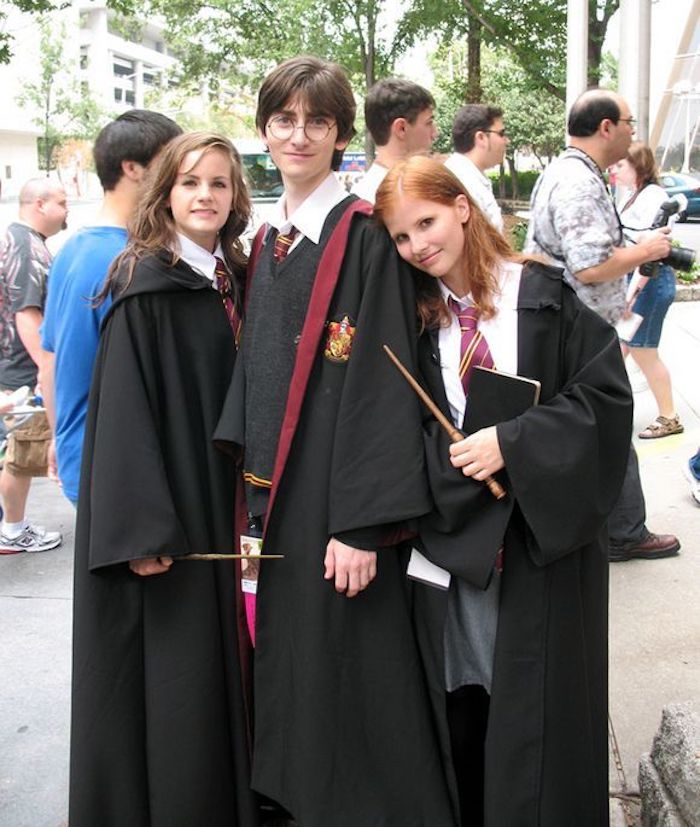 Costumes halloween pour amis, Harry Potter, Hermoine et Ginny costumes, cool idée simple pour se déguiser
