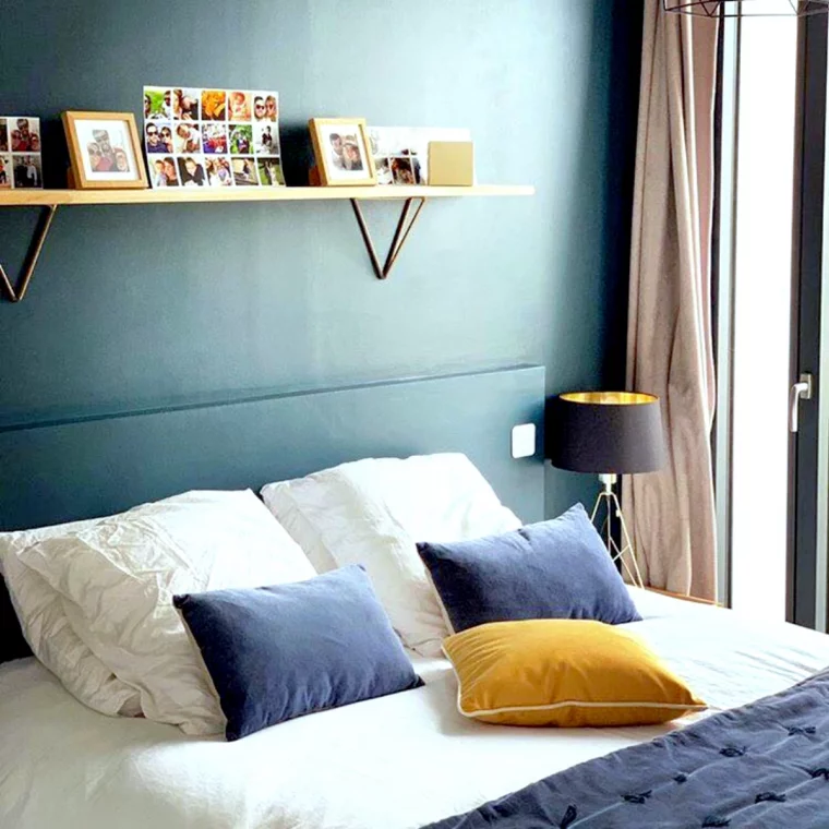 quel mur peindre en couleur pour agrandir la piece chambre a couher