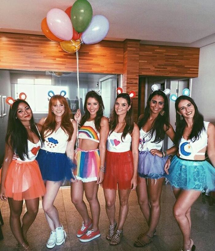 Idée déguisement cool idee de deguisement groupe s habiller pour la fête, filles colorés vetements