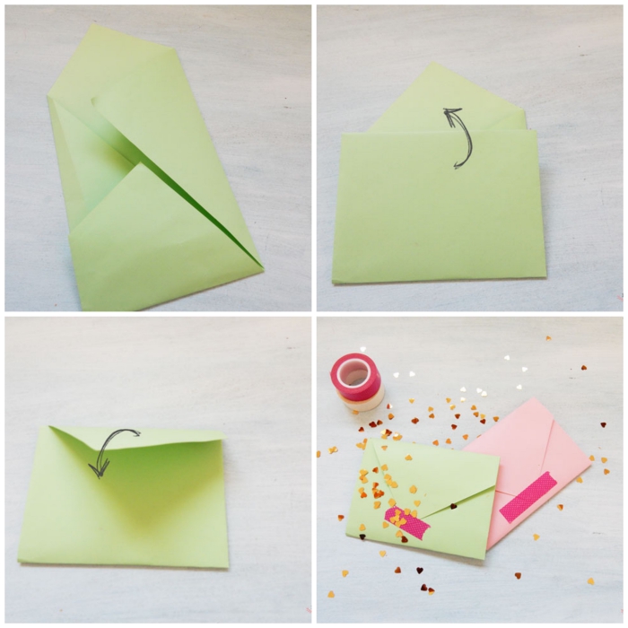 faire une enveloppe origami feuille a4 standard