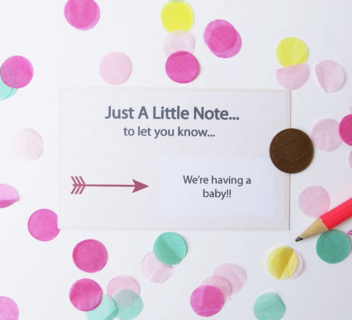 mot d'annonce naissance bébé original, exemple de faire part bébé en papier pour petit budget, faire part naissance créatif